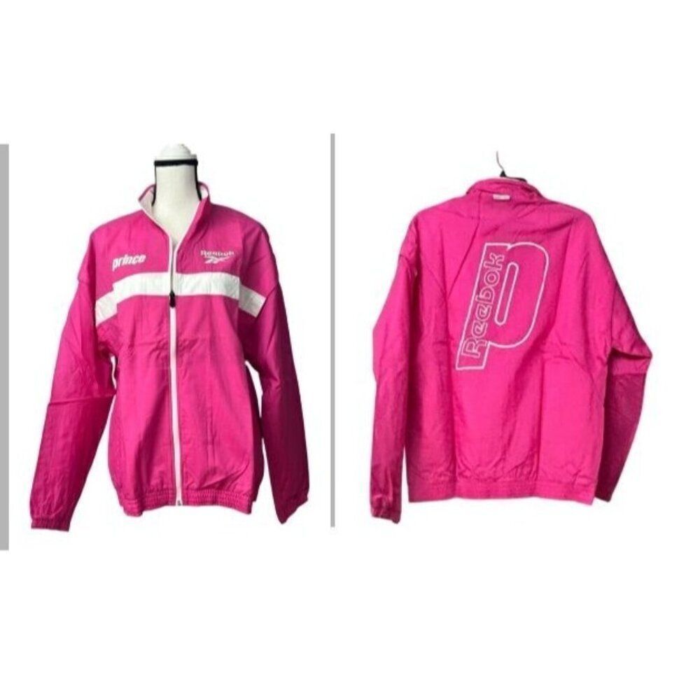 $100.00 Reebok Unisex Prince Jacket In Rose Rage, Sz. M